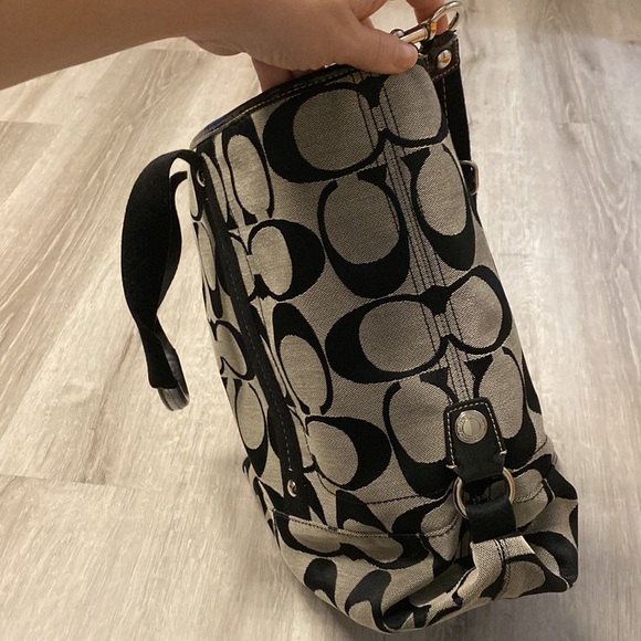 Coach Monogram Shoulder Bag with Removable Crossbody Strap - Picture 4 of 13